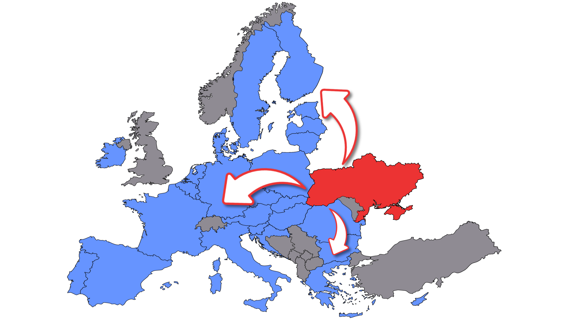 Список стран ЕС, в которые возможна доставка из Украины